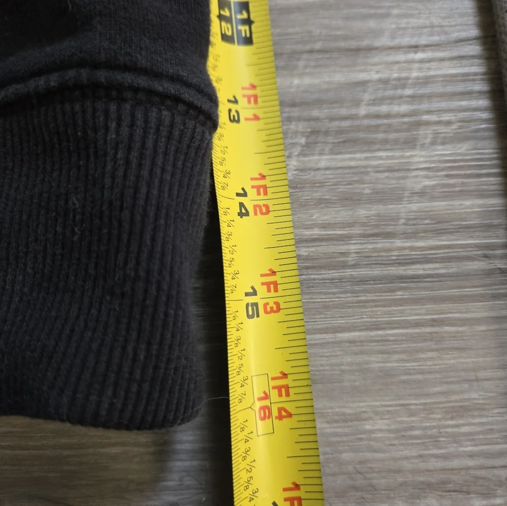 Euc The North Face Black Hoodie with White Logo Sz M In Men's. - Picture 4 of 7